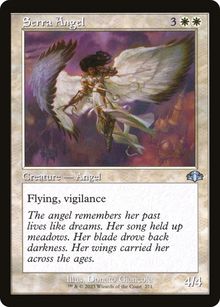 Serra Angel (Retro Frame) (271) [Dominaria Remastered] foil - Deck Out Gaming
