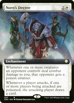 Norn's Decree (Extended Art) (47) [Commander: Phyrexia: All Will Be One] - Deck Out Gaming