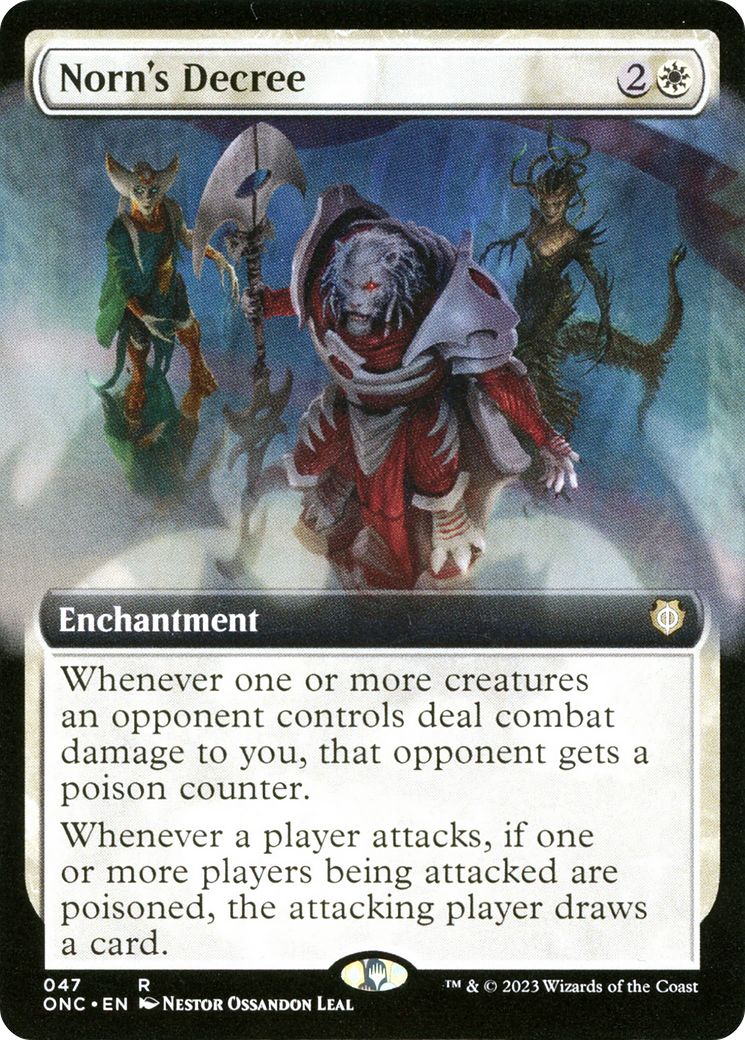 Norn's Decree (Extended Art) (47) [Commander: Phyrexia: All Will Be One] - Deck Out Gaming
