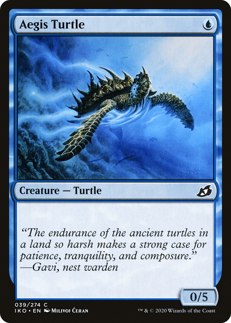 Aegis Turtle (39) [Ikoria: Lair of Behemoths] foil - Deck Out Gaming