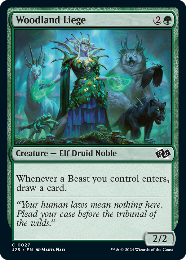 Woodland Liege (27) [Foundations Jumpstart] - Deck Out Gaming