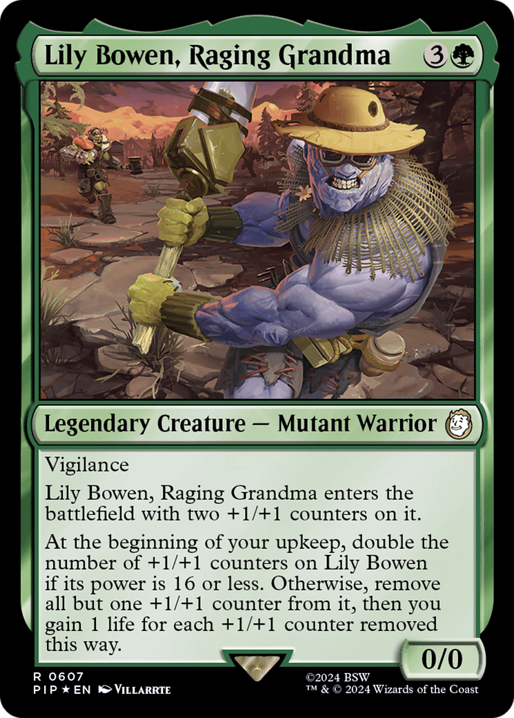 Lily Bowen, Raging Grandma (Surge Foil) (607) [Fallout] foil - Deck Out Gaming