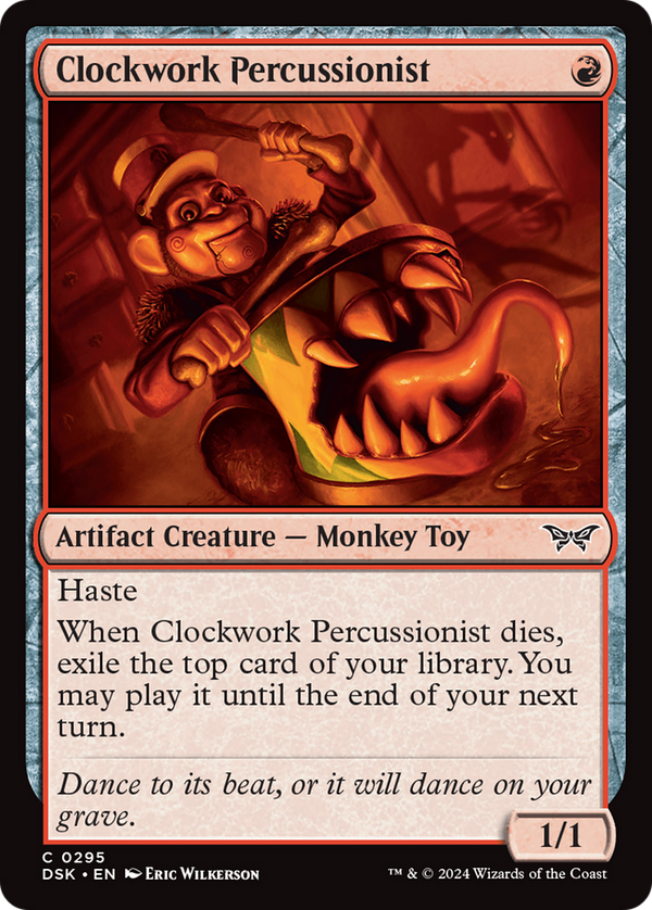 Clockwork Percussionist (0295) (295) [Duskmourn: House of Horror] foil - Deck Out Gaming