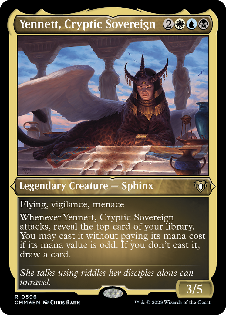 Yennett, Cryptic Sovereign (596) [Commander Masters] etched - Deck Out Gaming