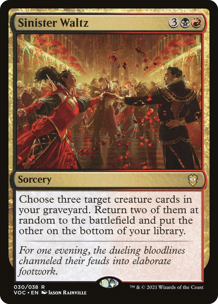 Sinister Waltz (30) [Crimson Vow Commander] - Deck Out Gaming