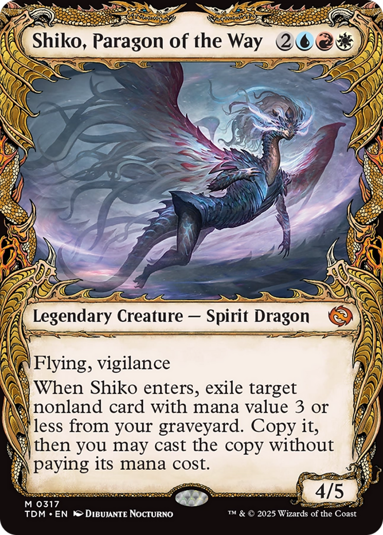 Shiko, Paragon of the Way (Showcase) (317) [Tarkir: Dragonstorm] - Deck Out Gaming