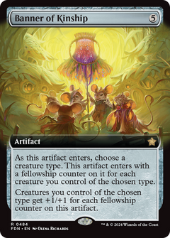 Banner of Kinship (Extended Art) (484) [Foundations] foil - Deck Out Gaming