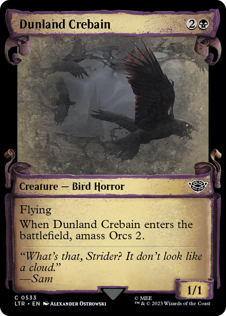 Dunland Crebain (Showcase Scrolls) (533) [The Lord of the Rings: Tales of Middle-earth] - Deck Out Gaming