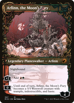 Arlinn, the Pack's Hope (Showcase) (307) [Innistrad: Midnight Hunt] foil - Deck Out Gaming