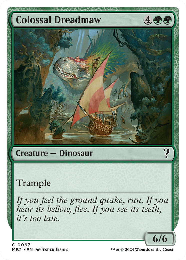Colossal Dreadmaw (White Border) (67) [Mystery Booster 2] - Deck Out Gaming