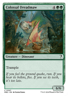Colossal Dreadmaw (White Border) (67) [Mystery Booster 2] - Deck Out Gaming