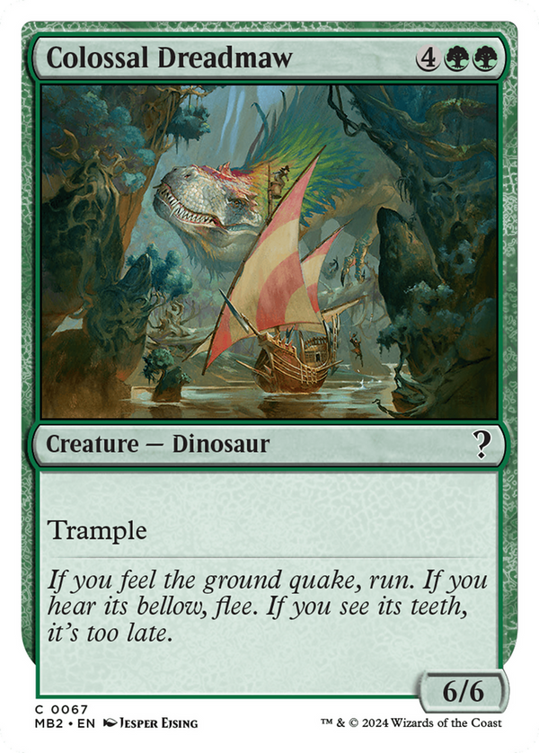 Colossal Dreadmaw (White Border) (67) [Mystery Booster 2] - Deck Out Gaming