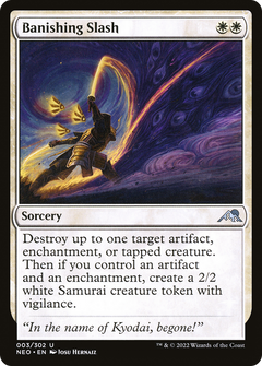 Banishing Slash (3) [Kamigawa: Neon Dynasty] foil - Deck Out Gaming