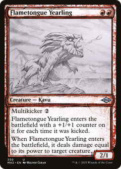 Flametongue Yearling (Showcase) (350) [Modern Horizons 2] - Deck Out Gaming
