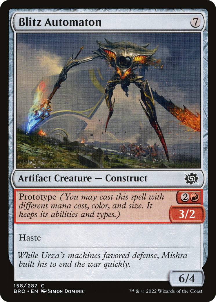Blitz Automaton (158) [The Brothers' War] foil - Deck Out Gaming