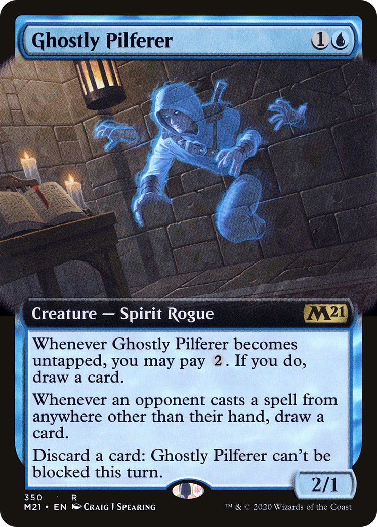 Ghostly Pilferer (Extended Art) (350) [Core Set 2021] - Deck Out Gaming