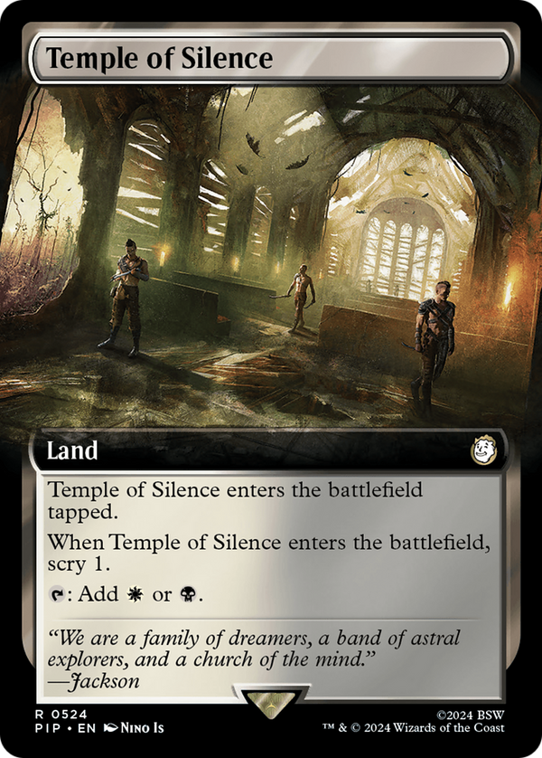 Temple of Silence (Extended Art) (524) [Fallout] - Deck Out Gaming
