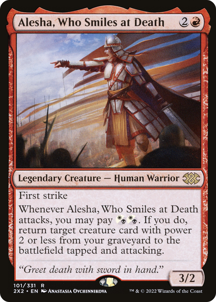 Alesha, Who Smiles at Death (101) [Double Masters 2022] foil - Deck Out Gaming
