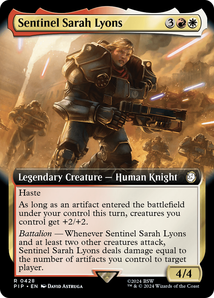 Sentinel Sarah Lyons (Extended Art) (428) [Fallout] - Deck Out Gaming