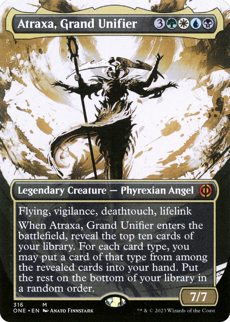 Atraxa, Grand Unifier (Showcase) (316) [Phyrexia: All Will Be One] foil - Deck Out Gaming