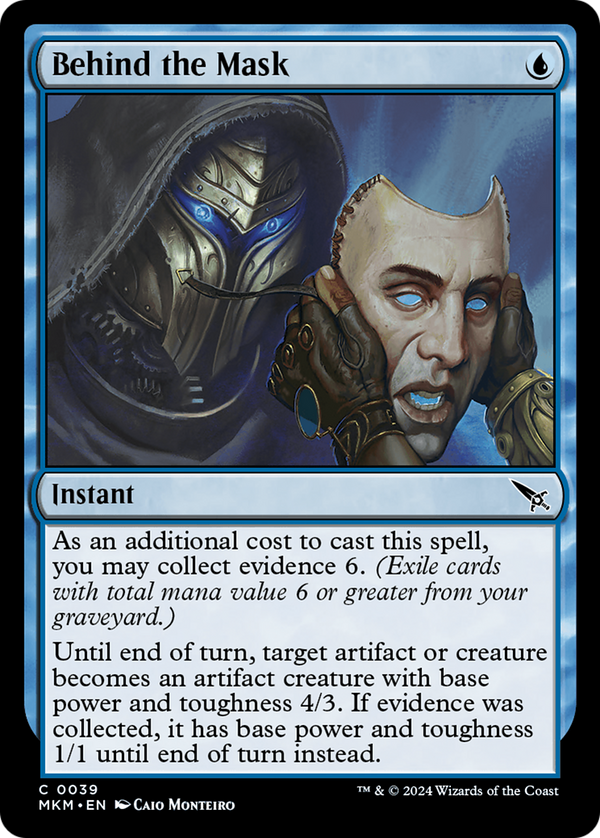 Behind the Mask (39) [Murders at Karlov Manor] foil - Deck Out Gaming