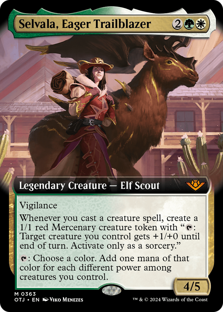 Selvala, Eager Trailblazer (Extended Art) (363) [Outlaws of Thunder Junction] - Deck Out Gaming