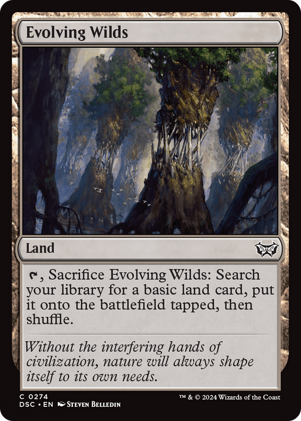 Evolving Wilds (274) [Duskmourn: House of Horror Commander] - Deck Out Gaming
