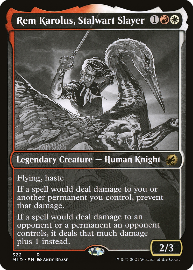 Rem Karolus, Stalwart Slayer (322) [Innistrad: Midnight Hunt] foil - Deck Out Gaming