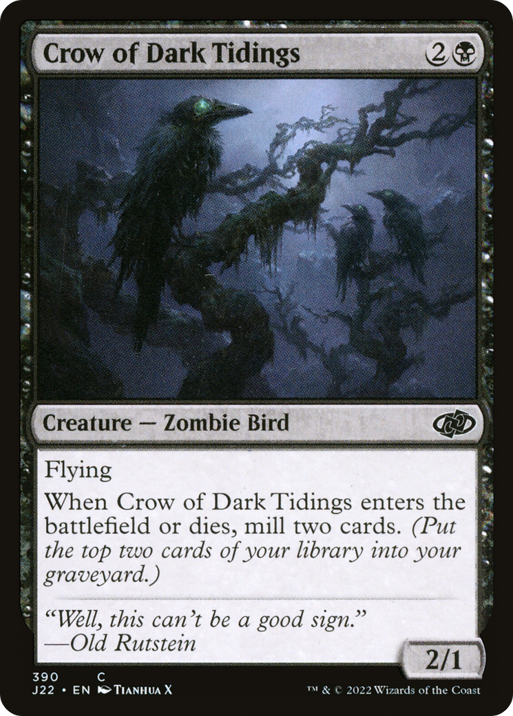 Crow of Dark Tidings (390) [Jumpstart 2022] - Deck Out Gaming
