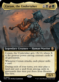 Coram, the Undertaker (Extended Art) (27) [Modern Horizons 3 Commander] foil - Deck Out Gaming