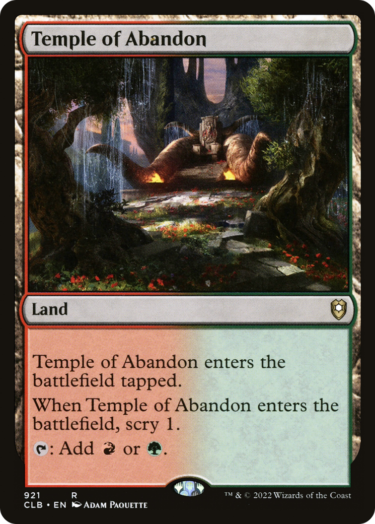 Temple of Abandon (921) [Commander Legends: Battle for Baldur's Gate] - Deck Out Gaming
