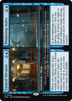 Central Elevator // Promising Stairs (44) [Duskmourn: House of Horror] foil - Deck Out Gaming