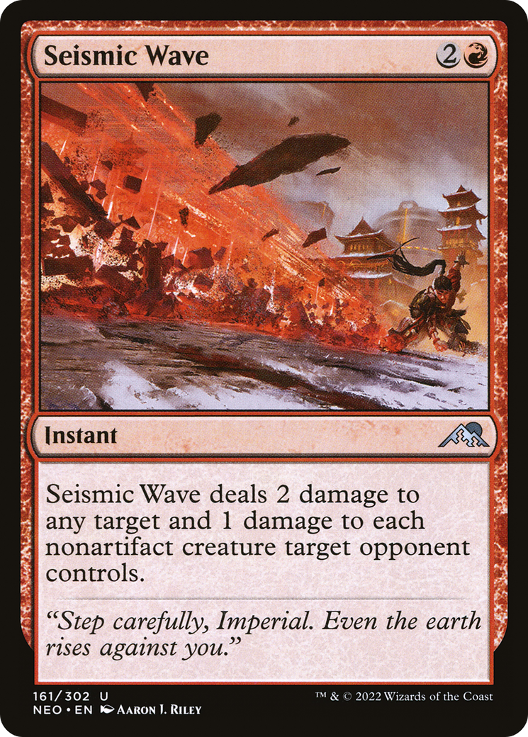 Seismic Wave (161) [Kamigawa: Neon Dynasty] foil - Deck Out Gaming