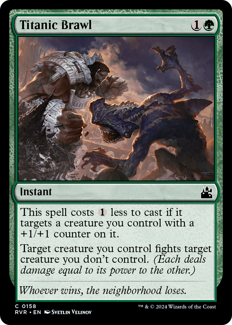 Titanic Brawl (158) [Ravnica Remastered] foil - Deck Out Gaming