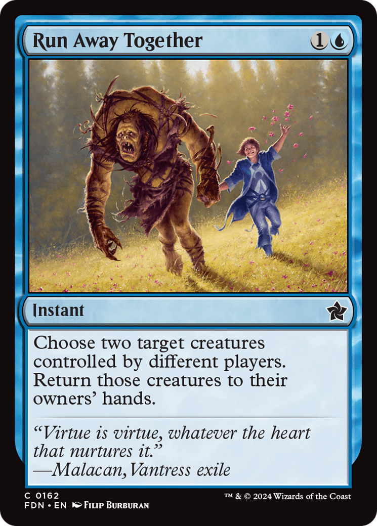 Run Away Together (162) [Foundations] foil - Deck Out Gaming