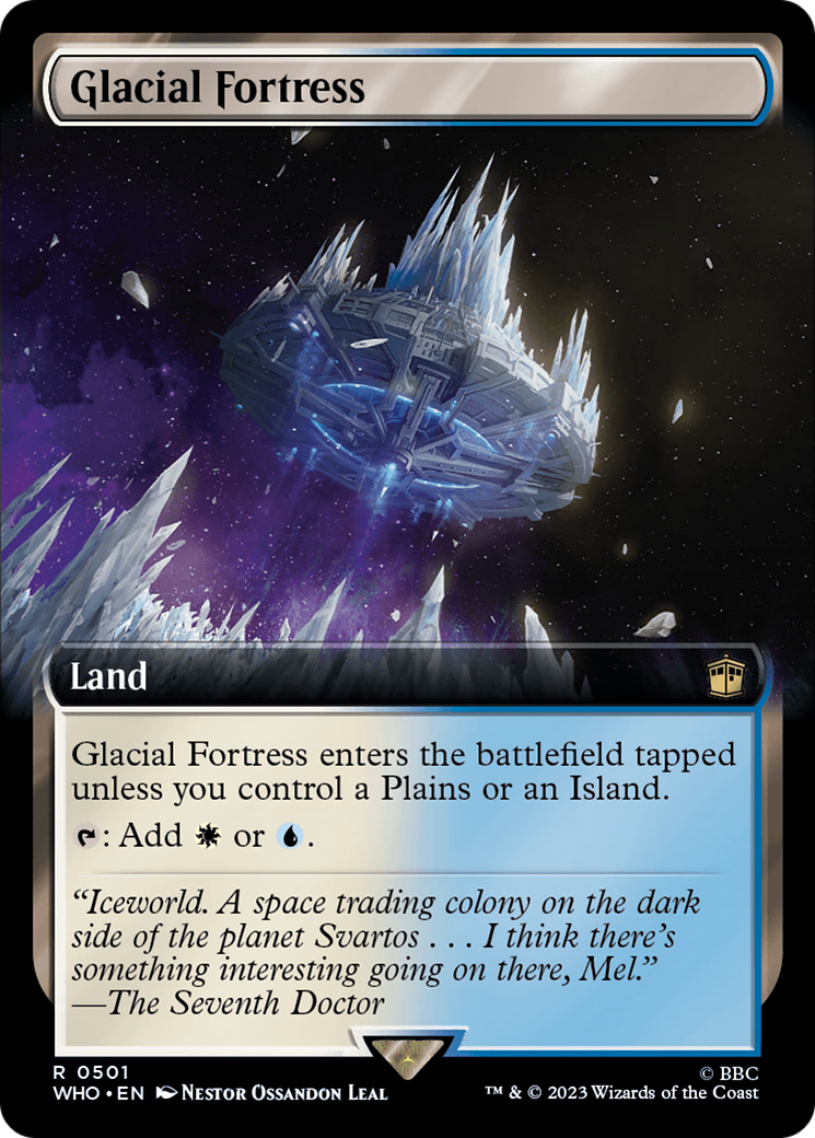 Glacial Fortress (Extended Art) (501) [Doctor Who] - Deck Out Gaming
