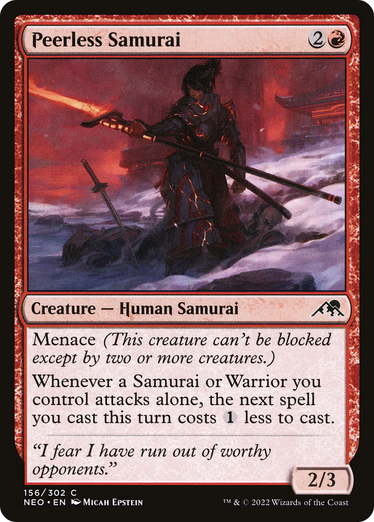 Peerless Samurai (156) [Kamigawa: Neon Dynasty] - Deck Out Gaming