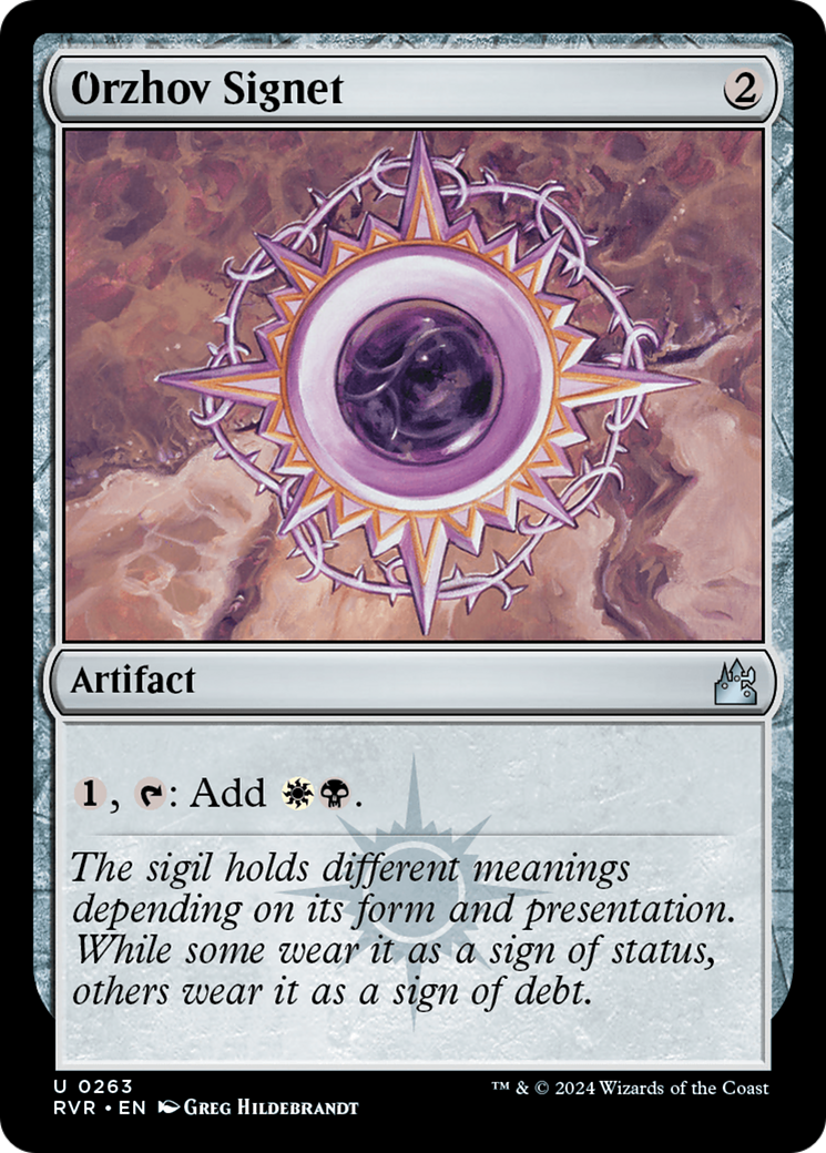 Orzhov Signet (263) [Ravnica Remastered] - Deck Out Gaming