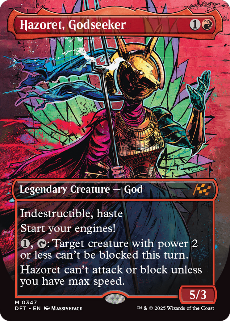 Hazoret, Godseeker (Borderless) (347) [Aetherdrift] - Deck Out Gaming