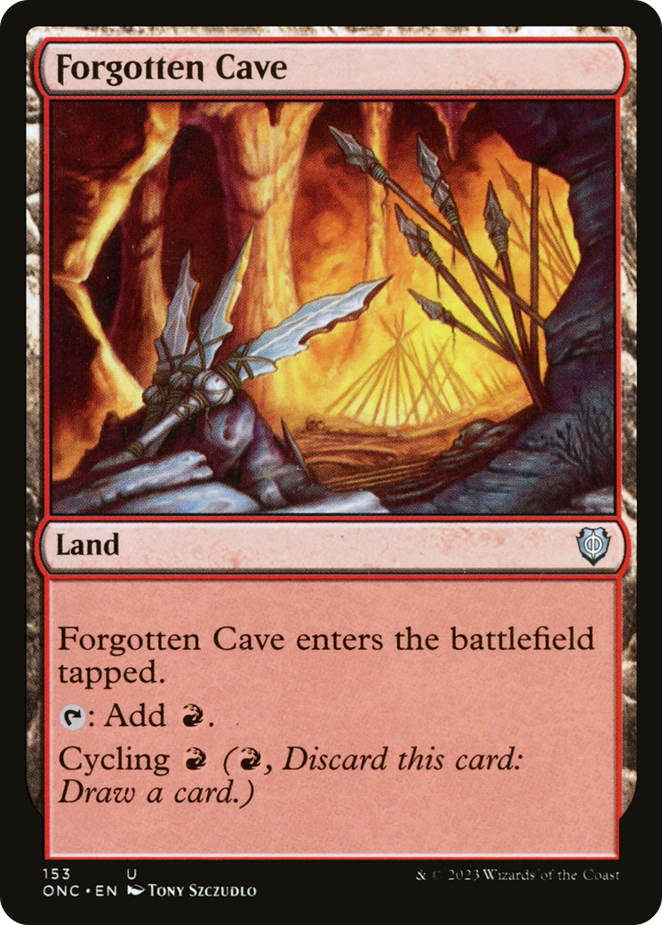 Forgotten Cave (153) [Phyrexia: All Will Be One Commander] - Deck Out Gaming