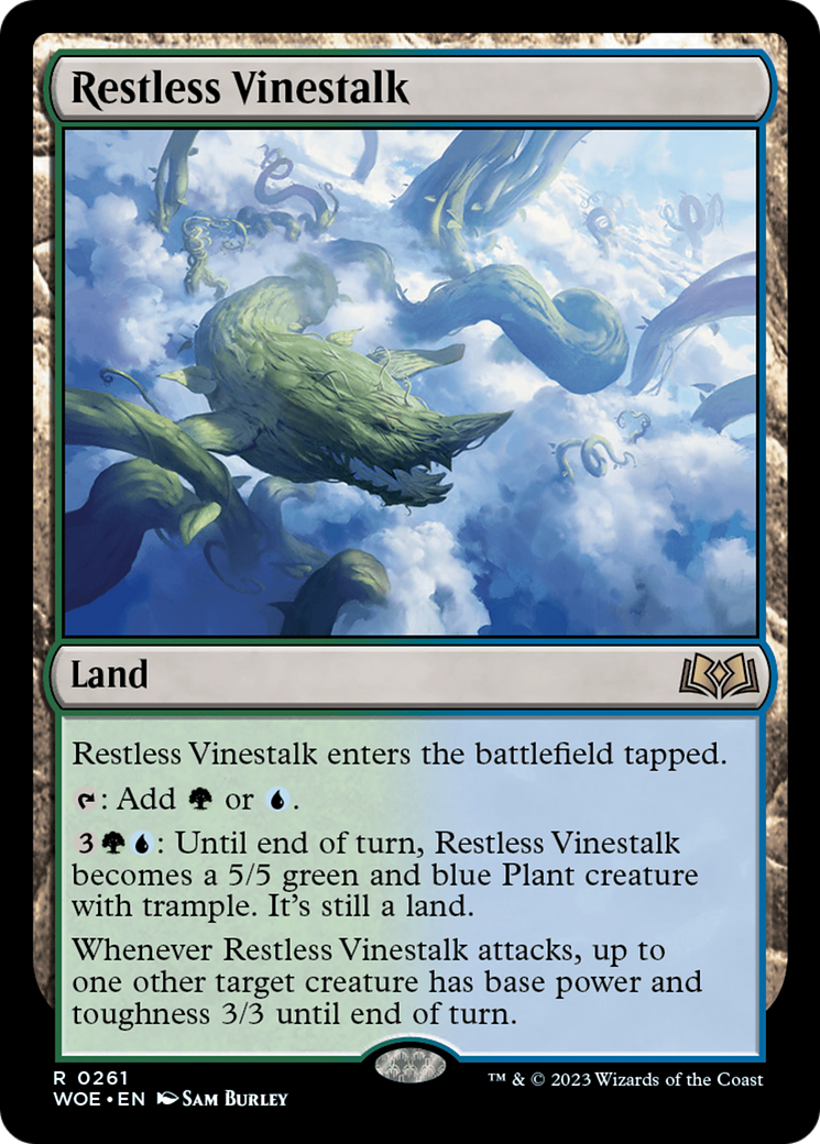 Restless Vinestalk (261) [Wilds of Eldraine] foil - Deck Out Gaming