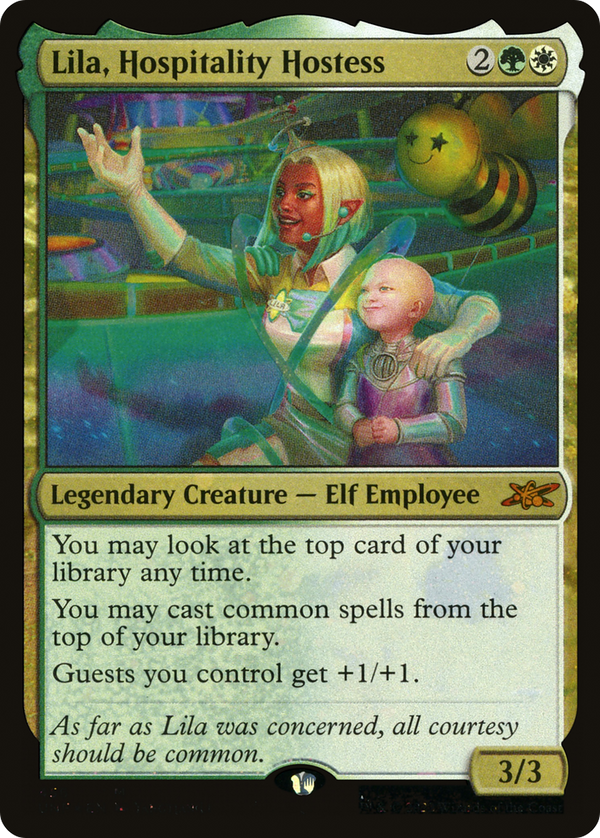 Lila, Hospitality Hostess (Galaxy Foil) (456) [Unfinity] foil - Deck Out Gaming