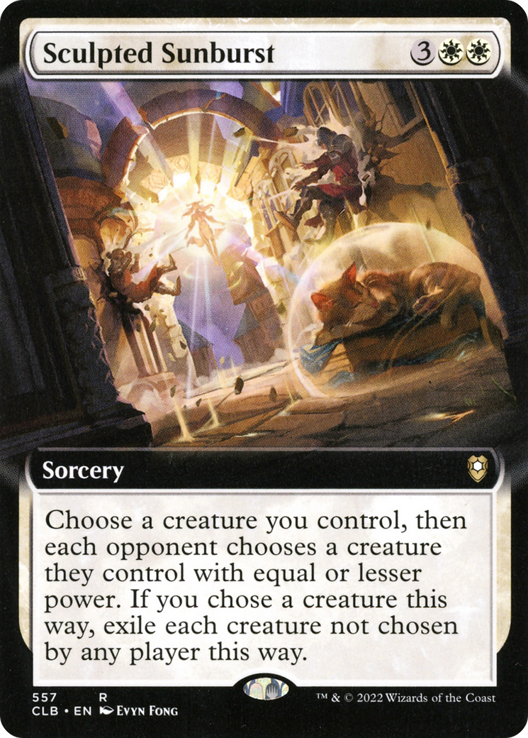 Sculpted Sunburst (Extended Art) (557) [Commander Legends: Battle for Baldur's Gate] foil - Deck Out Gaming