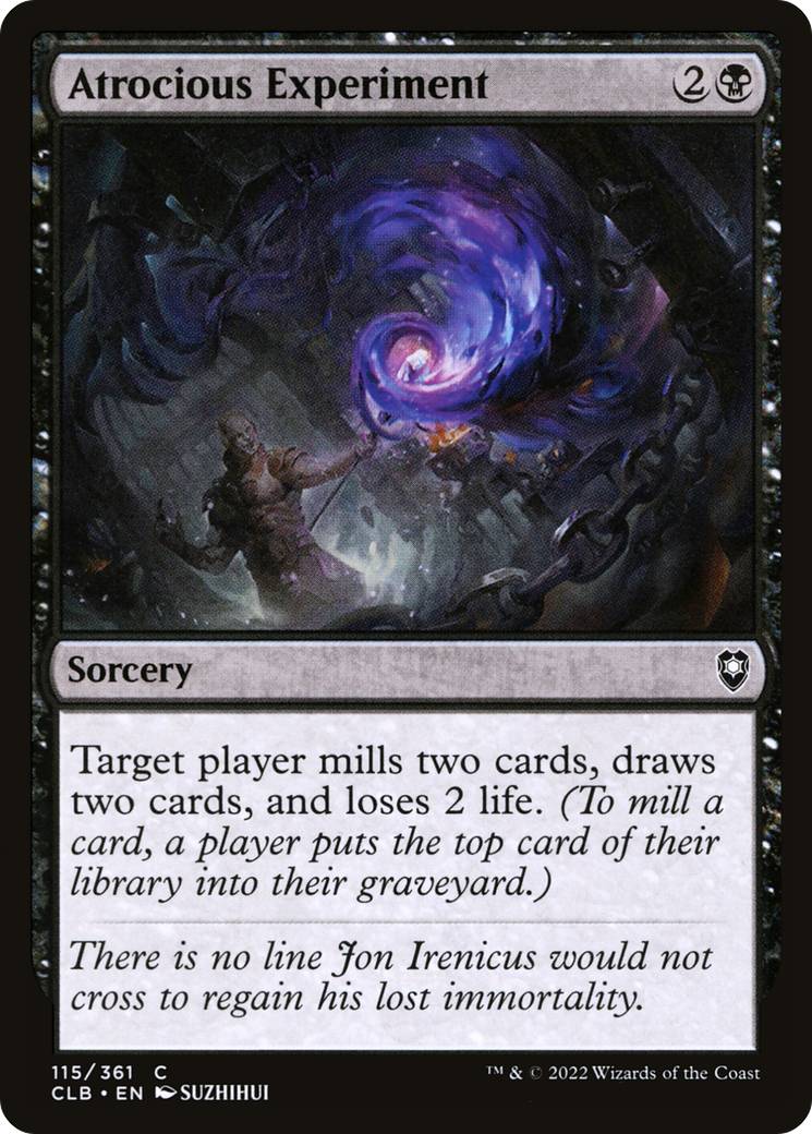 Atrocious Experiment (115) [Commander Legends: Battle for Baldur's Gate] foil - Deck Out Gaming