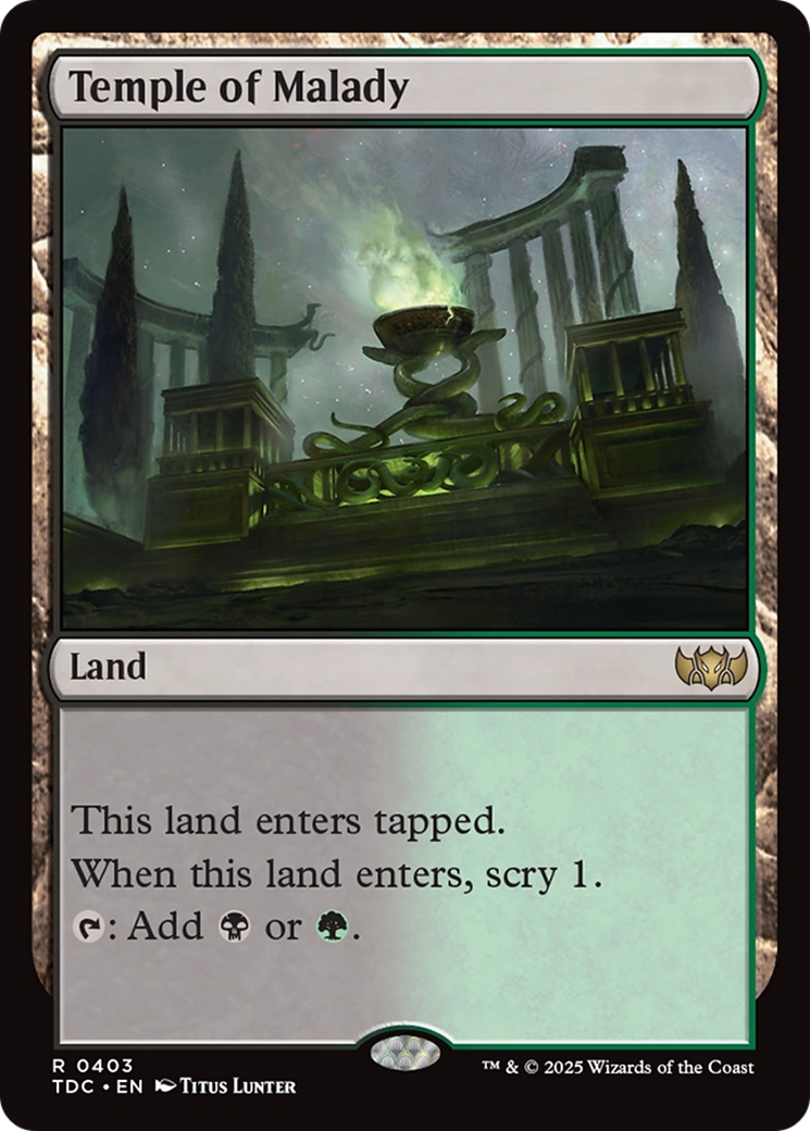 Temple of Malady (403) [Commander: Tarkir: Dragonstorm] - Deck Out Gaming