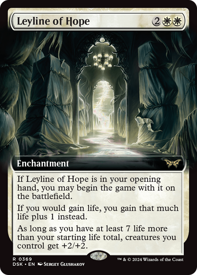 Leyline of Hope (Extended Art) (369) [Duskmourn: House of Horror] - Deck Out Gaming