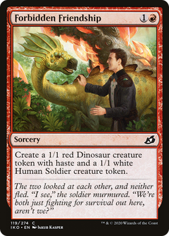 Forbidden Friendship (119) [Ikoria: Lair of Behemoths] - Deck Out Gaming