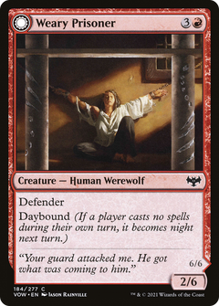 Weary Prisoner // Wrathful Jailbreaker (184) [Innistrad: Crimson Vow] foil - Deck Out Gaming
