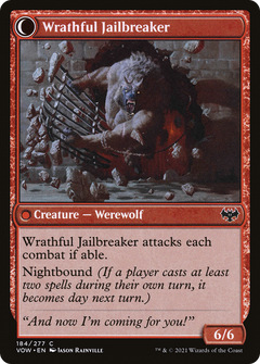 Weary Prisoner // Wrathful Jailbreaker (184) [Innistrad: Crimson Vow] foil - Deck Out Gaming