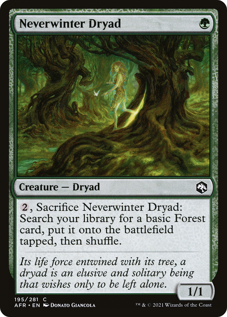 Neverwinter Dryad (195) [Adventures in the Forgotten Realms] foil - Deck Out Gaming